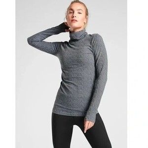 Athleta Flurry Peak Long Sleeve Turtleneck Basel Layer Size XS